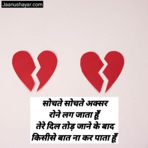 Dil Tod diya shayari photo