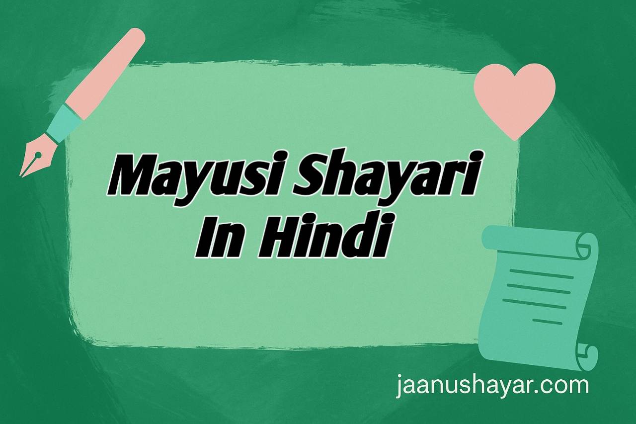 Mayusi shayari in hindi