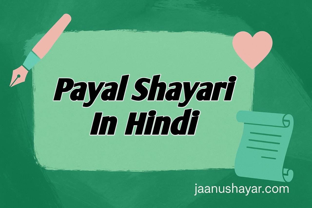 Payal shayari in hindi