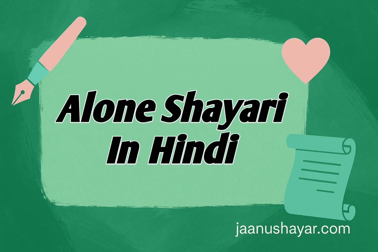 Alone shayari in hindi