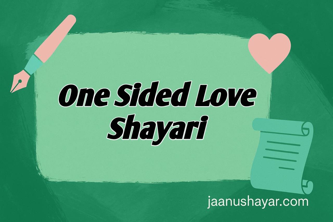 One sided love shayari