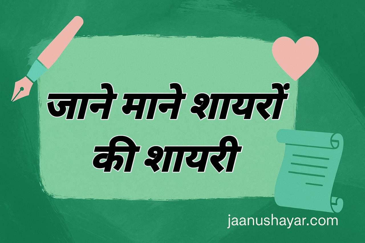जाने माने शायरों की शायरी